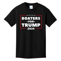 Boaters For Trump 2024 Kids T-Shirt