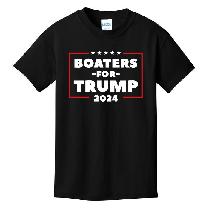 Boaters For Trump 2024 Kids T-Shirt