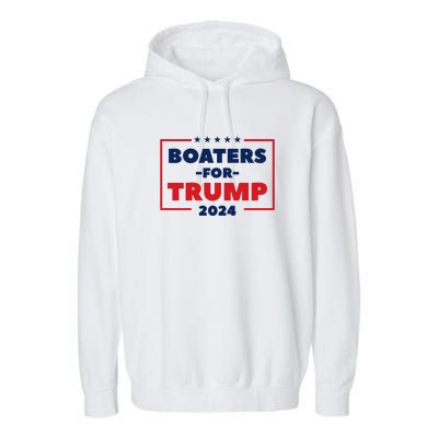 Boaters For Trump 2024 Garment-Dyed Fleece Hoodie