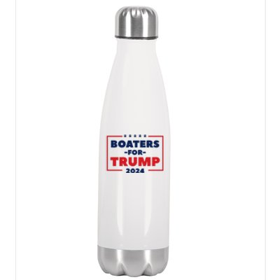 Boaters For Trump 2024 Stainless Steel Insulated Water Bottle