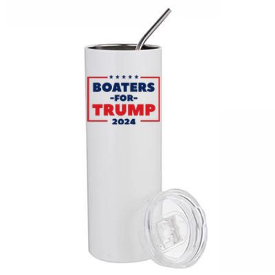 Boaters For Trump 2024 Stainless Steel Tumbler