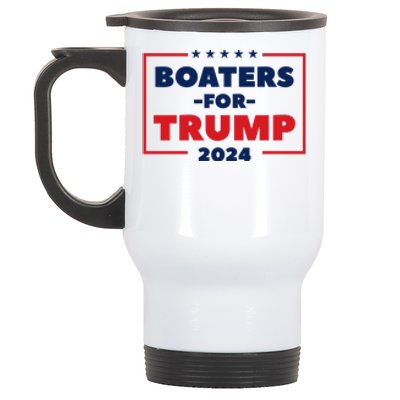 Boaters For Trump 2024 Stainless Steel Travel Mug