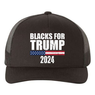 Blacks For Trump 2024 Presidential Election Republican Yupoong Adult 5-Panel Trucker Hat