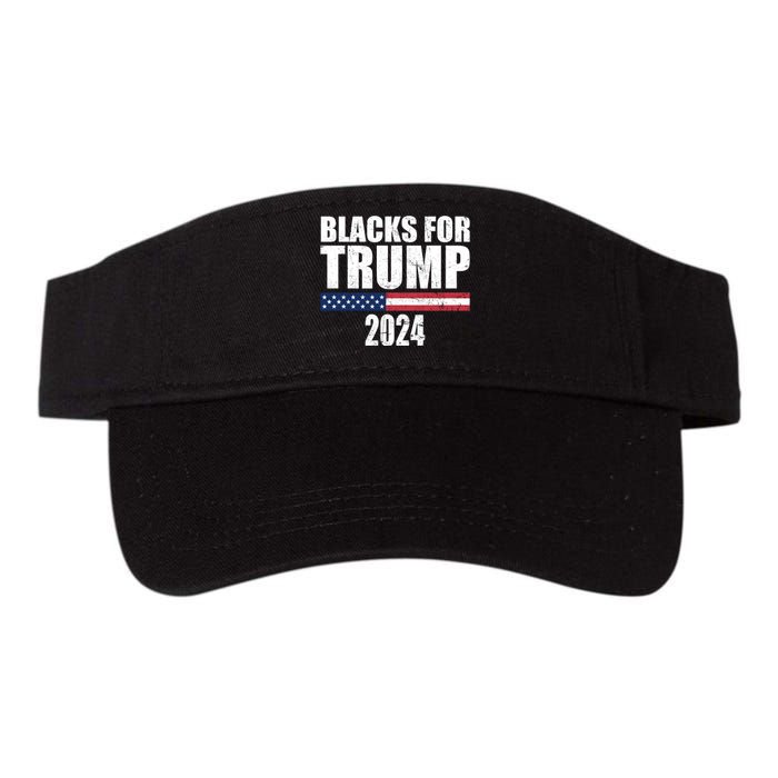 Blacks For Trump 2024 Presidential Election Republican Valucap Bio-Washed Visor