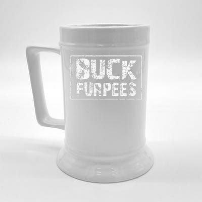 Buck Furpees T Funny Workout Gym Birthday Gifts For M Beer Stein