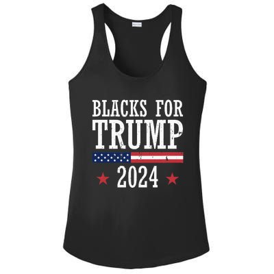 Blacks For Trump 2024 Presidential Election Republican Ladies PosiCharge Competitor Racerback Tank