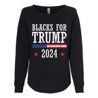 Blacks For Trump 2024 Presidential Election Republican Womens California Wash Sweatshirt