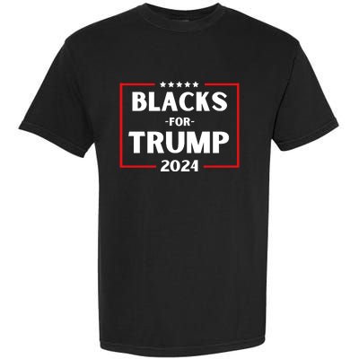 Blacks For Trump 2024 Donald Trump 2024 Garment-Dyed Heavyweight T-Shirt