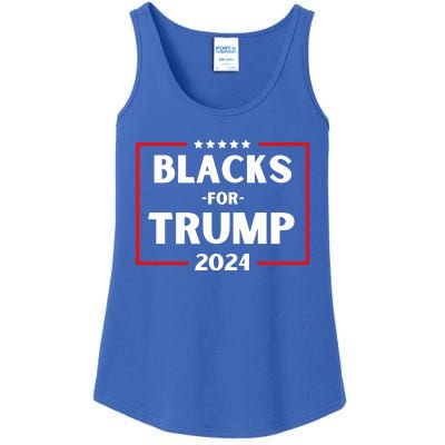 Blacks For Trump 2024 Donald Trump 2024 Ladies Essential Tank