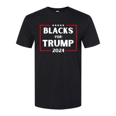 Blacks For Trump 2024 Donald Trump 2024 Softstyle CVC T-Shirt