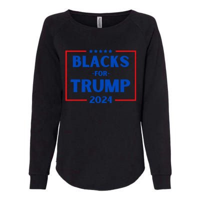 Blacks For Trump 2024 Donald Trump 2024 Womens California Wash Sweatshirt