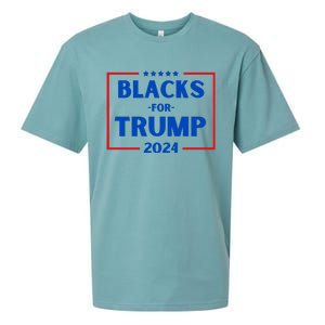 Blacks For Trump 2024 Donald Trump 2024 Sueded Cloud Jersey T-Shirt