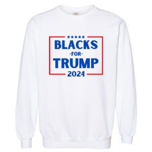 Blacks For Trump 2024 Donald Trump 2024 Garment-Dyed Sweatshirt