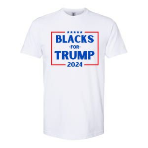 Blacks For Trump 2024 Donald Trump 2024 Softstyle CVC T-Shirt