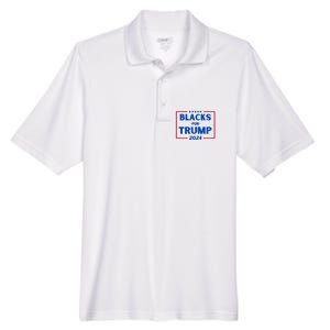 Blacks For Trump 2024 Donald Trump 2024 Men's Origin Performance Pique Polo