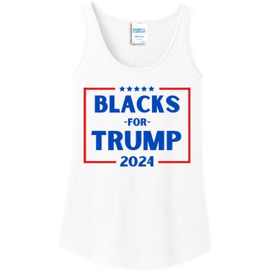 Blacks For Trump 2024 Donald Trump 2024 Ladies Essential Tank