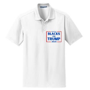 Blacks For Trump 2024 Donald Trump 2024 Dry Zone Grid Polo