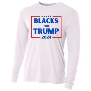 Blacks For Trump 2024 Donald Trump 2024 Cooling Performance Long Sleeve Crew