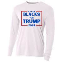 Blacks For Trump 2024 Donald Trump 2024 Cooling Performance Long Sleeve Crew