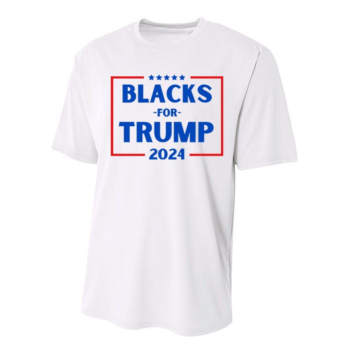 Blacks For Trump 2024 Donald Trump 2024 Performance Sprint T-Shirt