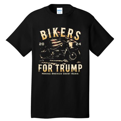 Biker For Trump 2024 Tall T-Shirt