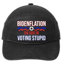 Biden Flation The Cost Of Voting Stupid 7-Panel Snapback Hat