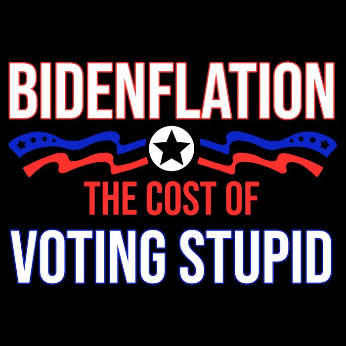 Biden Flation The Cost Of Voting Stupid Drawstring Bag