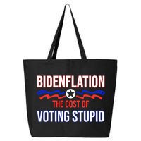 Biden Flation The Cost Of Voting Stupid 25L Jumbo Tote