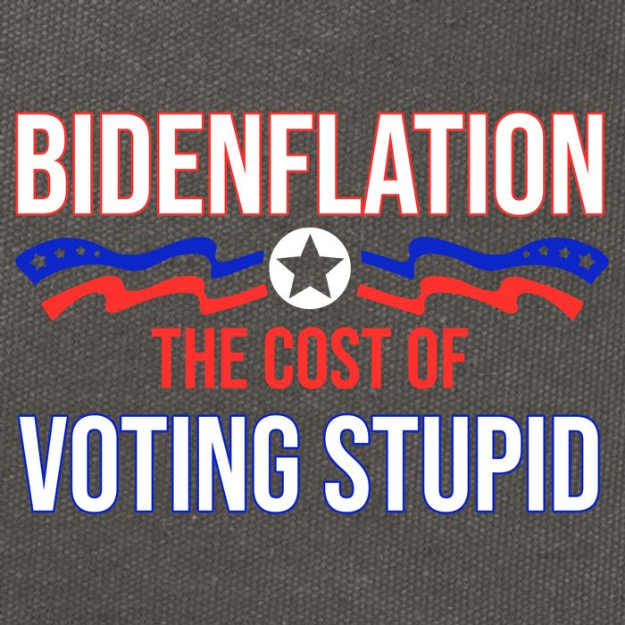 Biden Flation The Cost Of Voting Stupid Cotton Canvas Backpack