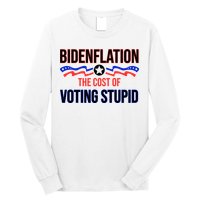 Biden Flation The Cost Of Voting Stupid Long Sleeve Shirt
