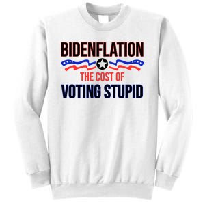 Biden Flation The Cost Of Voting Stupid Sweatshirt