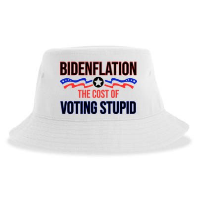 Biden Flation The Cost Of Voting Stupid Sustainable Bucket Hat