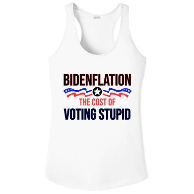 Biden Flation The Cost Of Voting Stupid Ladies PosiCharge Competitor Racerback Tank