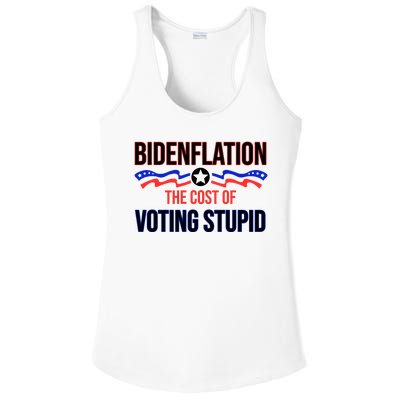 Biden Flation The Cost Of Voting Stupid Ladies PosiCharge Competitor Racerback Tank