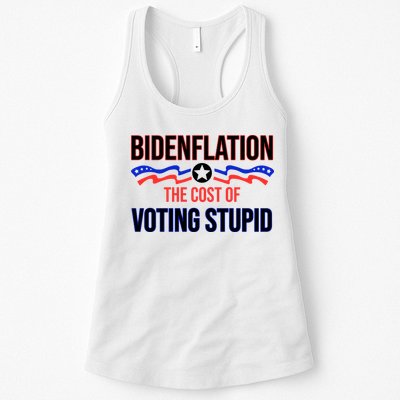 Biden Flation The Cost Of Voting Stupid Womens Tank Top