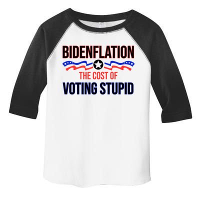 Biden Flation The Cost Of Voting Stupid Toddler Fine Jersey T-Shirt