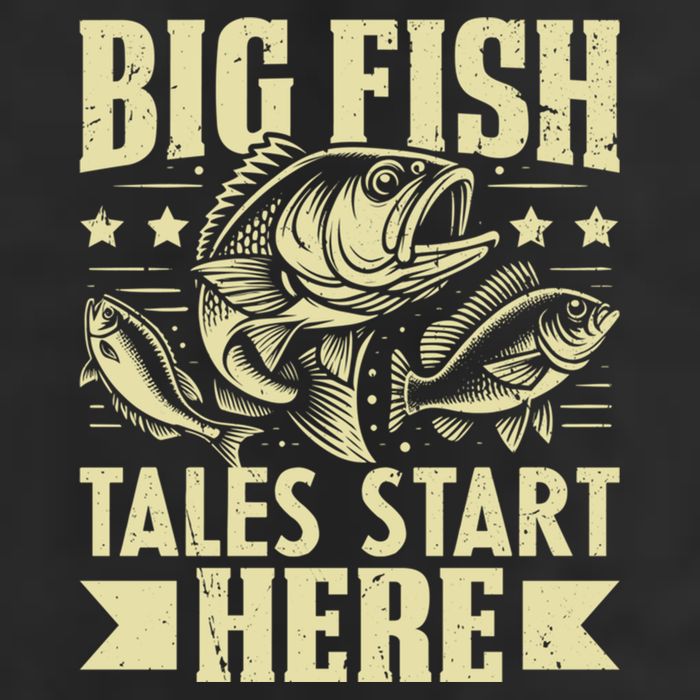 Big Fish Tales Start Here Fishing Gift Beanie