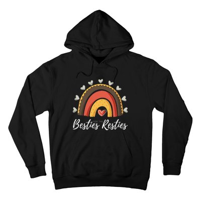 Besties For The Resties Boho Rainbow Matching Mommy and Me Hoodie