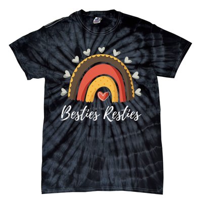 Besties For The Resties Boho Rainbow Matching Mommy and Me Tie-Dye T-Shirt