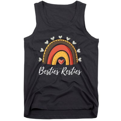 Besties For The Resties Boho Rainbow Matching Mommy and Me Tank Top