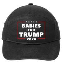 Babies For Trump 2024 7-Panel Snapback Hat