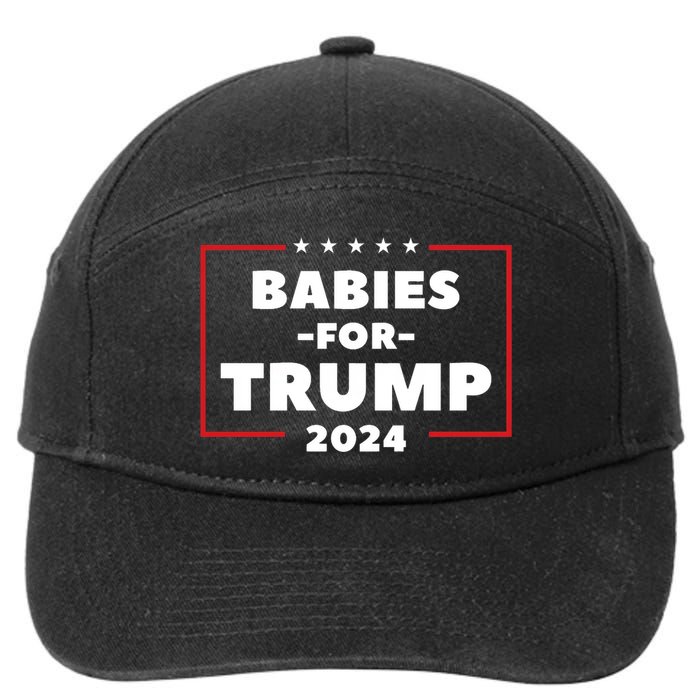 Babies For Trump 2024 7-Panel Snapback Hat
