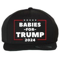 Babies For Trump 2024 Wool Snapback Cap