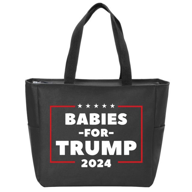 Babies For Trump 2024 Zip Tote Bag