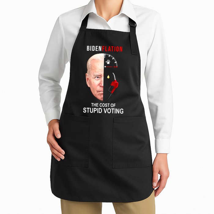 Biden Flation The Cost Of Stupid Voting Gas Funny Apron
