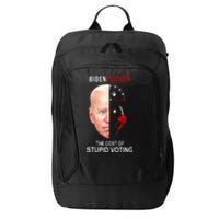 Biden Flation The Cost Of Stupid Voting Gas Funny City Backpack