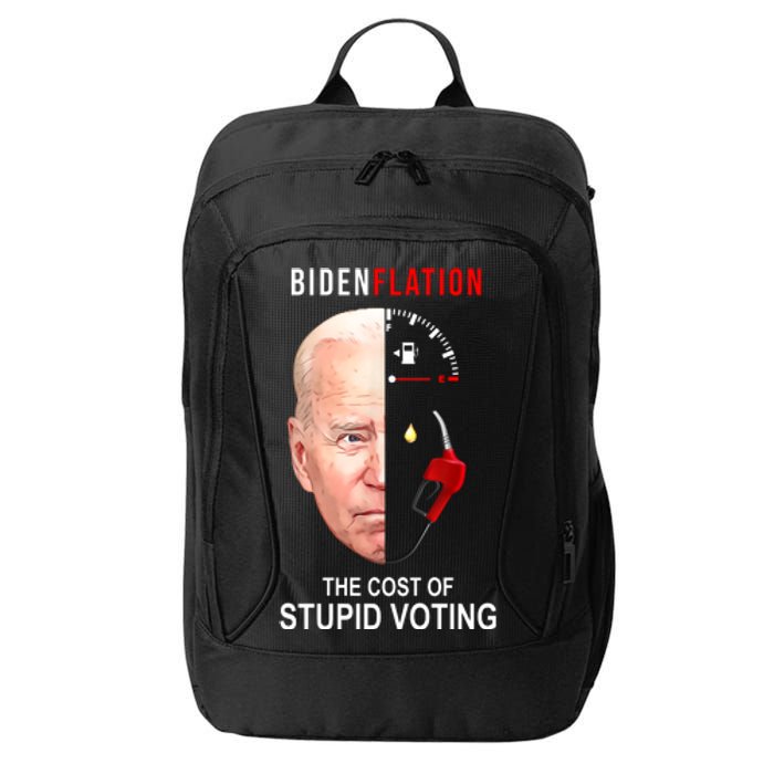 Biden Flation The Cost Of Stupid Voting Gas Funny City Backpack