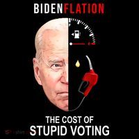 Biden Flation The Cost Of Stupid Voting Gas Funny Sustainable Bucket Hat