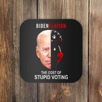 Biden Flation The Cost Of Stupid Voting Gas Funny Coaster