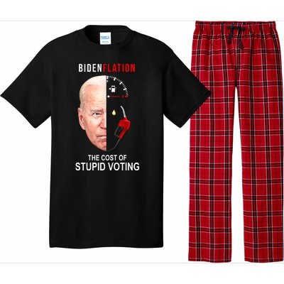 Biden Flation The Cost Of Stupid Voting Gas Funny Pajama Set